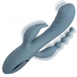 California exotics - vibrador triple éxtasis gris