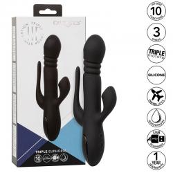California exotics - vibrador triple euphoria negro