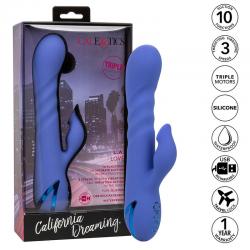 California exotics - l.a love vibrador & succionador azul by california dreaming