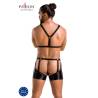 Set Aron Passion 047 con arnés y jock con perneras, modelo de espaldas