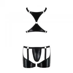 Passion - 047 set aron negro s/m