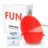 Caja blanca del huevo Jamyjob FUN con el huevo y el lubricante