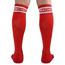 Macho - calcetines largos talla unica rojo