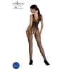 Bodystocking Passion Eco BS003 negro, por detrás