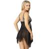 Babydoll Subblime de Tul con Encaje y Picos, de espaldas