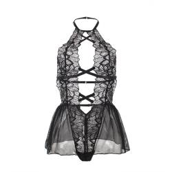 Subblime - teddy cuello halter espalda descubierta encaje negro -  - 5