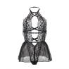 Subblime - teddy cuello halter espalda descubierta encaje negro - 5