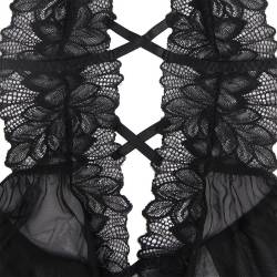 Subblime - teddy cuello halter espalda descubierta encaje negro -  - 7
