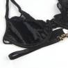 Subblime - set de 3 piezas sujetador + tanga + liga encaje negro - 6