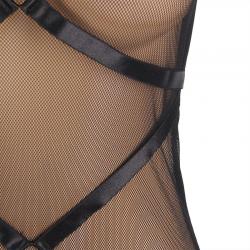 Subblime - vestido transparente cuello halter negro s/m
