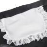 Delantal blanco con encaje de la braguita Subblime
