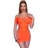 Chilirose - cr 4704 vestido naranja s/m - 1