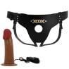 Pretty love - harness briefs starks vibración multi-velocidad dildo 17,5 cm moreno - 5