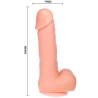 Dong dildo realistico vibracion y rotacion 20 cm - 6