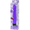 Vibrador Baile multivelocidad lila junto a su caja