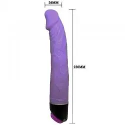 Baile - adour club vibrador realistico 23 cm lila