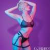 Arnés de muslo Euphoria Riding de CalExotics, modelo de lado