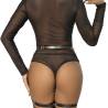 Subblime - arnés de cuerpo cuero negro talla única - 3