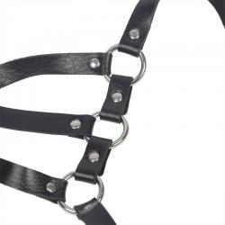 Subblime - arnés de cuerpo correas ajustable cuero negro talla única