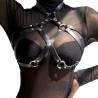 Subblime - arnés de pecho cuero negro talla única - 1