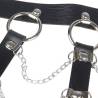 Subblime - arnés de pecho cadenas cuero negro talla única - 5