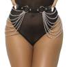Subblime - cinturon de cadenas cuero negro talla única - 1