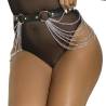 Subblime - cinturon de cadenas cuero negro talla única - 3