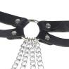 Subblime - cinturon de cadenas anillas cuero negro talla única - 6
