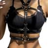 Subblime - arnés de pecho anillas de cuero negro talla única - 1