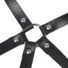 Subblime - arnés de pecho anillas de cuero negro talla única - 6