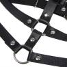 Subblime - arnés de pecho anillas de cuero negro talla única - 7