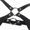 Subblime - arnés cuerpo entero con hebillas cuero negro talla única - 5