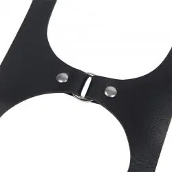 Subblime - arnés cuerpo entero con hebillas cuero negro talla única
