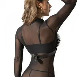 Subblime - arnés sujetador y collar con cadenas talla única Subblime - arnés sujetador y collar con cadenas talla única