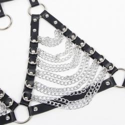 Subblime - arnés sujetador y collar con cadenas talla única
