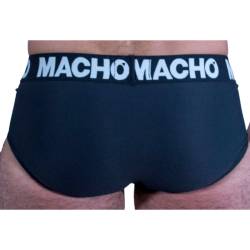 Slip Macho MS30NG negro, vista trasera
