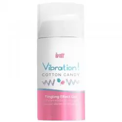 Intt - potente estimulante íntimo gel vibrador liquido algodón de azúcar 15 ml