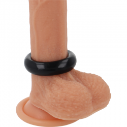 Powering super flexible y resistente anillo pene 3.8cm pr04 negro