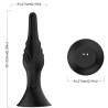 Armony - vibrador & plug anal control remoto negro - 3