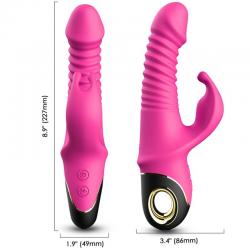 Armony - zing dildo vibrador rabbit fucsia