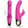 Armony - meteror dildo vibrador rabbit rotador fucsia - 1