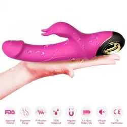 Armony - meteror dildo vibrador rabbit rotador fucsia Armony - meteror dildo vibrador rabbit rotador fucsia