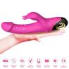 Armony - meteror dildo vibrador rabbit rotador fucsia - 3