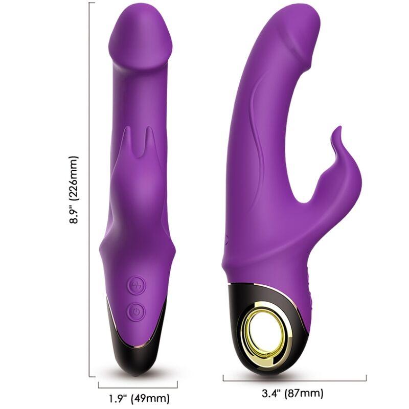 Armony - meteror dildo vibrador rabbit rotador violeta Armony - meteror dildo vibrador rabbit rotador violeta