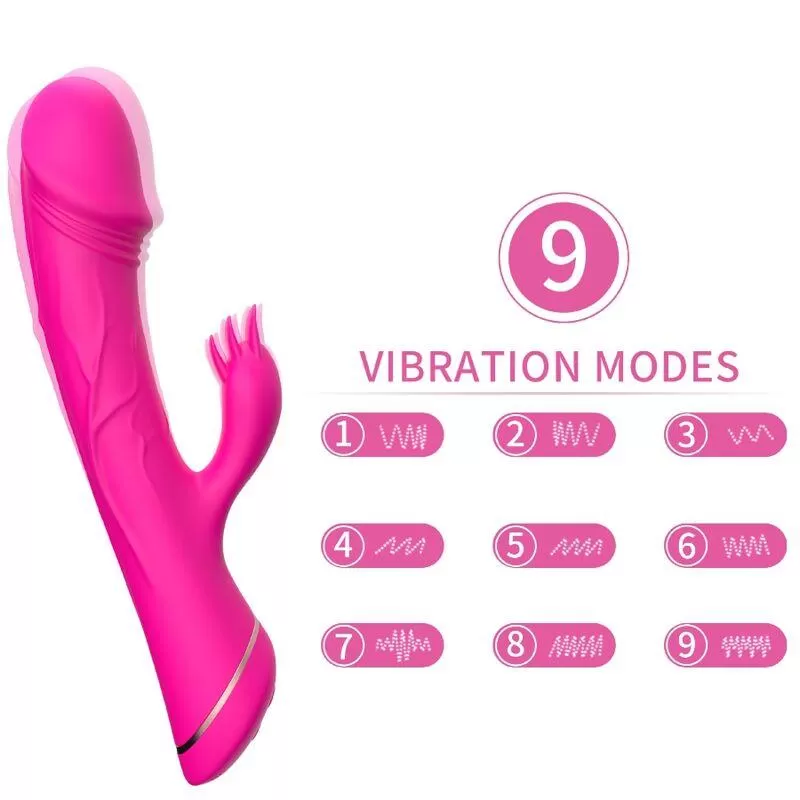 Armony - dildo vibrador rabbit silicona fucsia Armony - dildo vibrador rabbit silicona fucsia