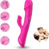Armony - dildo vibrador rabbit silicona fucsia - 2