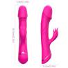 Armony - dildo vibrador rabbit silicona fucsia - 4