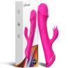 Armony - dildo vibrador rabbit silicona fucsia - 6