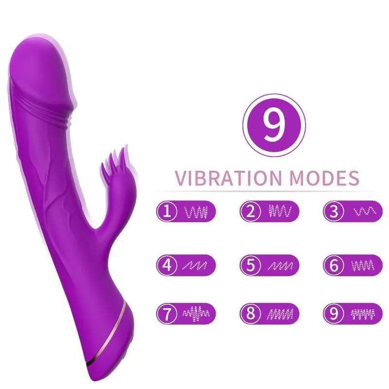Armony - dildo vibrador rabbit silicona violeta Armony - dildo vibrador rabbit silicona violeta