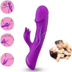 Armony - dildo vibrador rabbit silicona violeta Armony - dildo vibrador rabbit silicona violeta